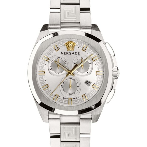 Versace 43mm Men's Silver Watch